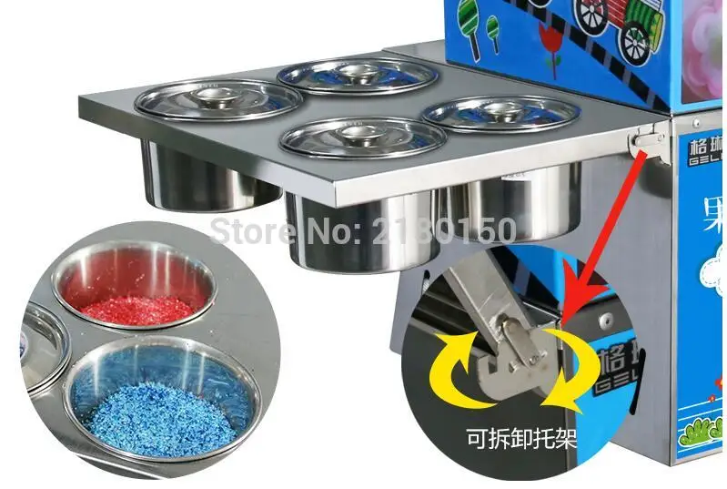 Commercial Fancy DIY Cotton Candy Maker Gas Cotton Sugar Floss Machine Snack Equipment Flower RQMHT