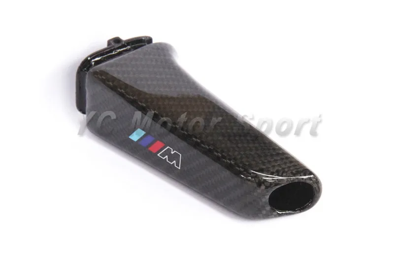 Car Acessories Carbon Fiber Interior Cover Trim Fit For BMW All Models Hand Brake Knob with M logo Car-styling