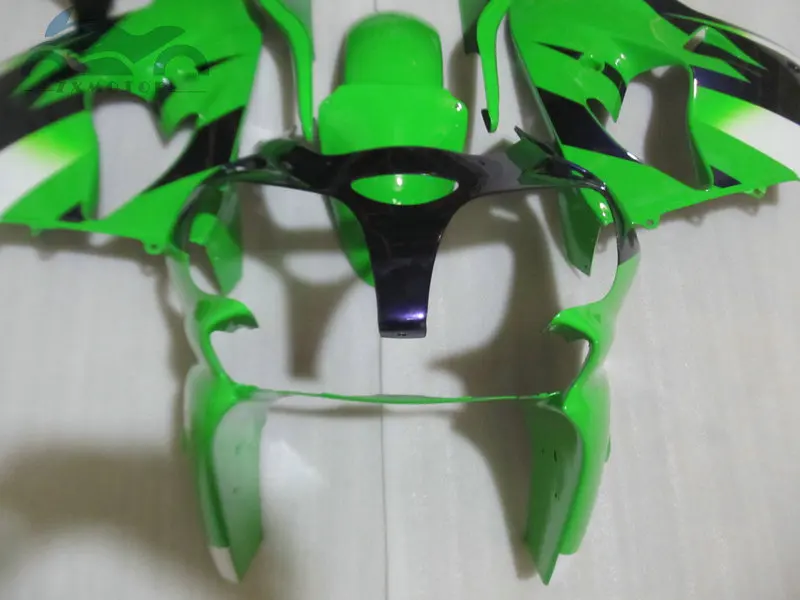 Free Custom fairing kits for KAWASAKI Ninja ZX9R 00 01 motorcycle sports racing fairings kit 2000 2001 ZX 9R green black parts