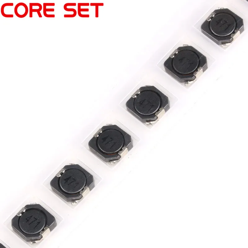 65pcs 13Values SMD Power Inductors Assortment Kit 2.2UH-470UH Wire Wound Chip Shielded Inductor High Quality CDRH104R