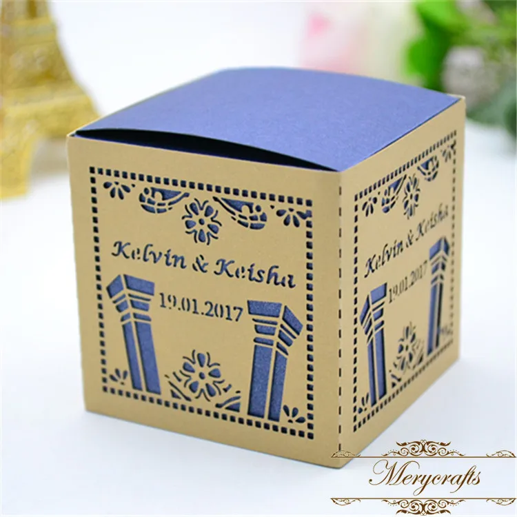 Debut laser cut European wedding favor gift boxes from Mery art crafts supplies