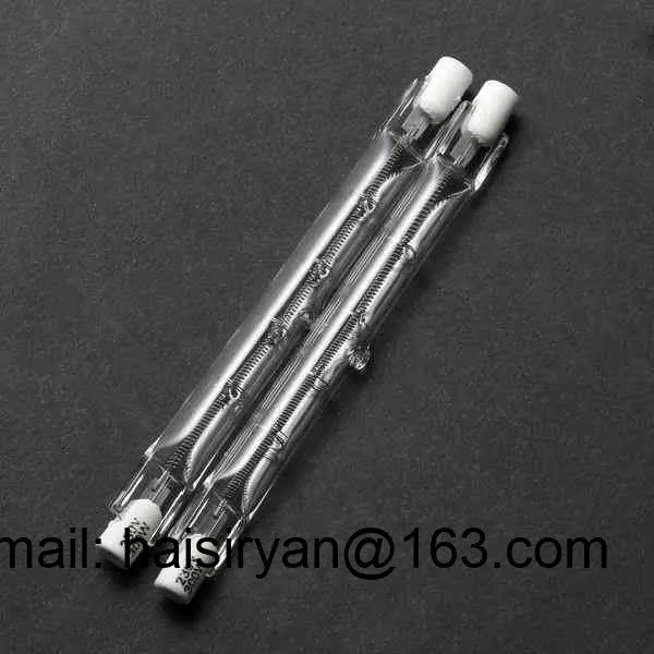 customized 2000w 350mm gold far Single tube infrared lamp heating elements halogen IR quartz glass heater bulbs