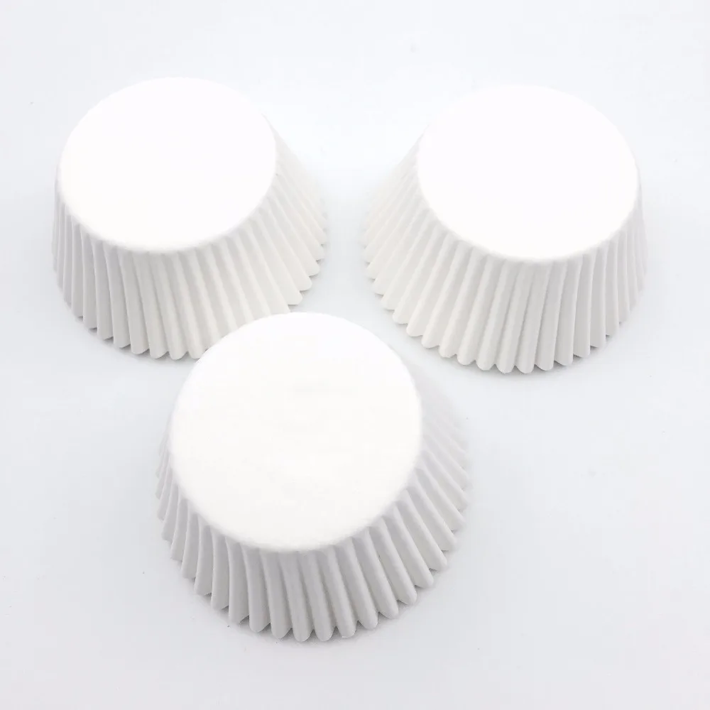 100Pcs/Lot Pure White Cupcake Liners Food Grade Paper Cup Cake Baking Cup Muffin Kitchen Cupcake Cases Cake Molds