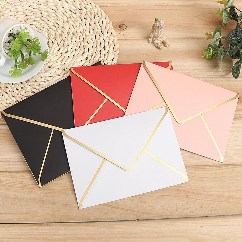 5pcs/lot Invitation Card Envelopes Wedding Invitations Birthday Mariage Baptism Bar Mitzvah Party Decoration Supplies