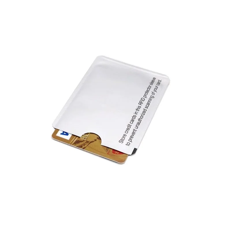 NFC shielded sleeve RFID cardBlocking 13.56mhz IC card Protection NFC security card  prevent unauthorized scanning