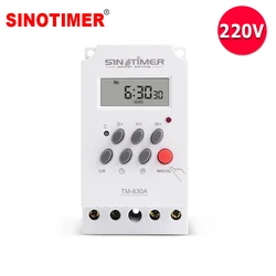 Heavy Load 30A 230Vac 12V DC 7 Days Weekly Digital Electronic Lighting Timer with MINI Size and Power Direct Output