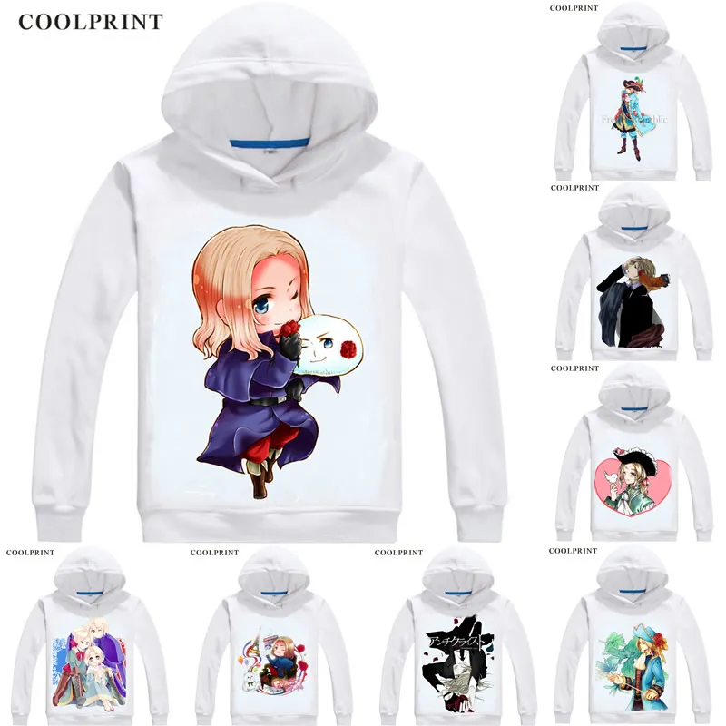 

Coolprint France G8 Francis Bonnefoy Mens Hoodies Axis Powers Hetalia Men Sweatshirt Streetwear Anime Hoodie Printed Long Hooded