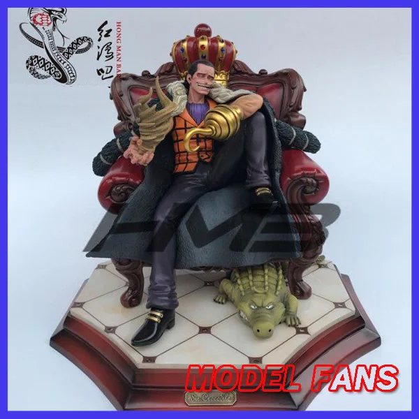 

MODEL FANS IN-STOCK One Piece 25cm Mr.0 Sir Crocodile Sitting position gk resin statue Figure for Collection