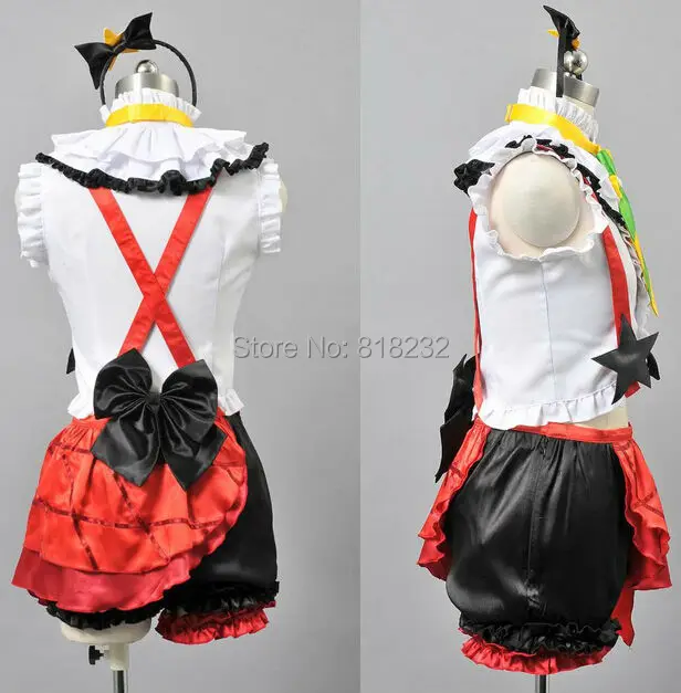 Fantasia de cosplay de bokura wa ima no naka de op1 rin hoshizora, roupa feminina, anime