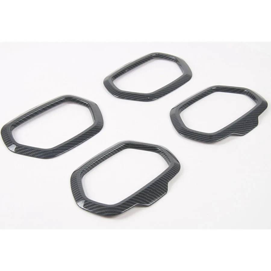 Car Styling 4Pcs ABS Interior Auto Inner 4Doors Speaker Decor Frame Ring Cover Trim Stickers For Jeep Renegade 2015 2016