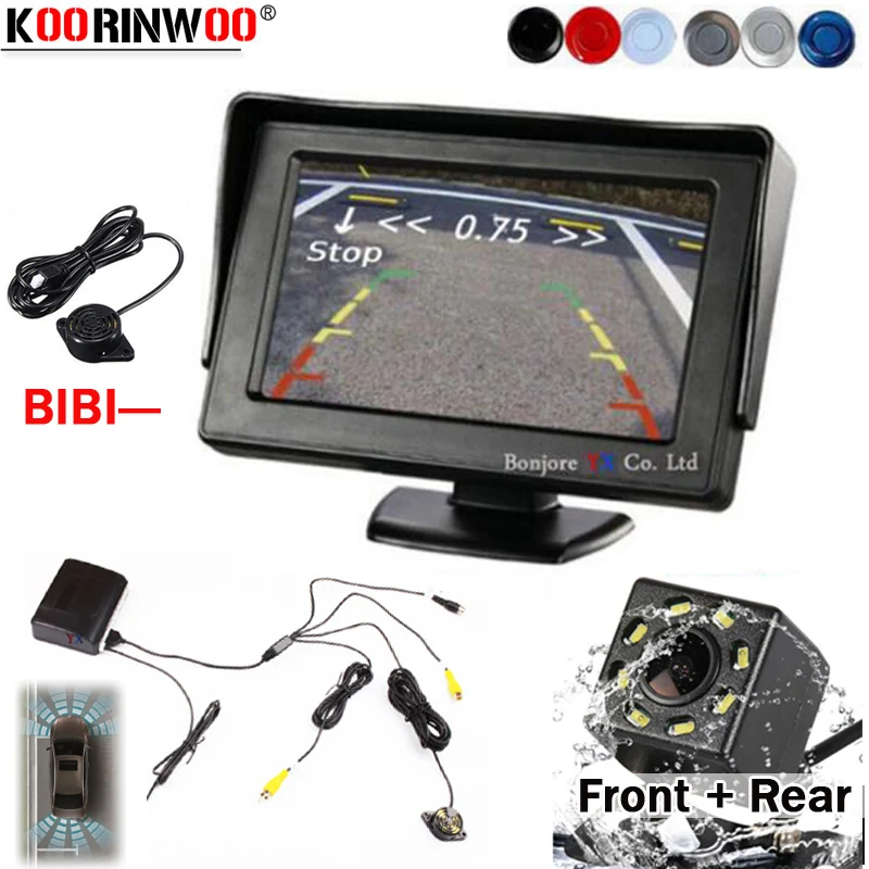 

Koorinwoo Parking Sensor Universal Rear parking sensors Camera Car 8 Parktronic Dash Cam Monitor for chevrolet/captiva/bmw e5