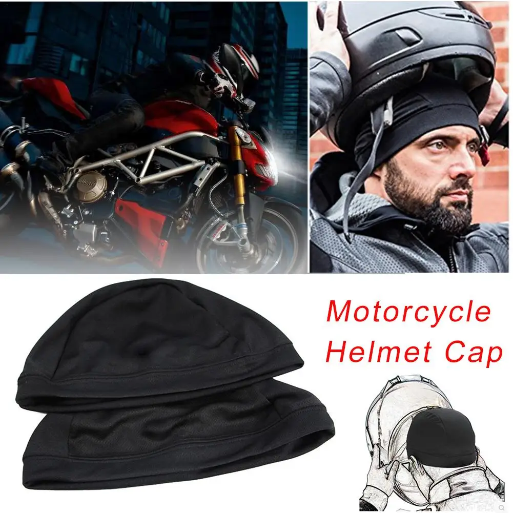 Motorcycle Helmet Inner Cap Quick Dry Soft Breathable Hat Bicycle Racing Cap Under Helmet Beanie Cap Unisex Free Size