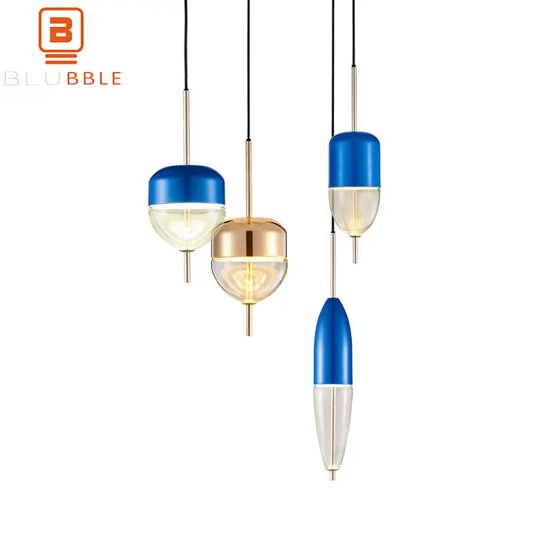 BLUBBLE Dia14*36/D12*43/D9*60cm Modern Pendant Light Originality Loft Dinning Room Pendant Lamp AC 90-260V Bedroom Hanglamp