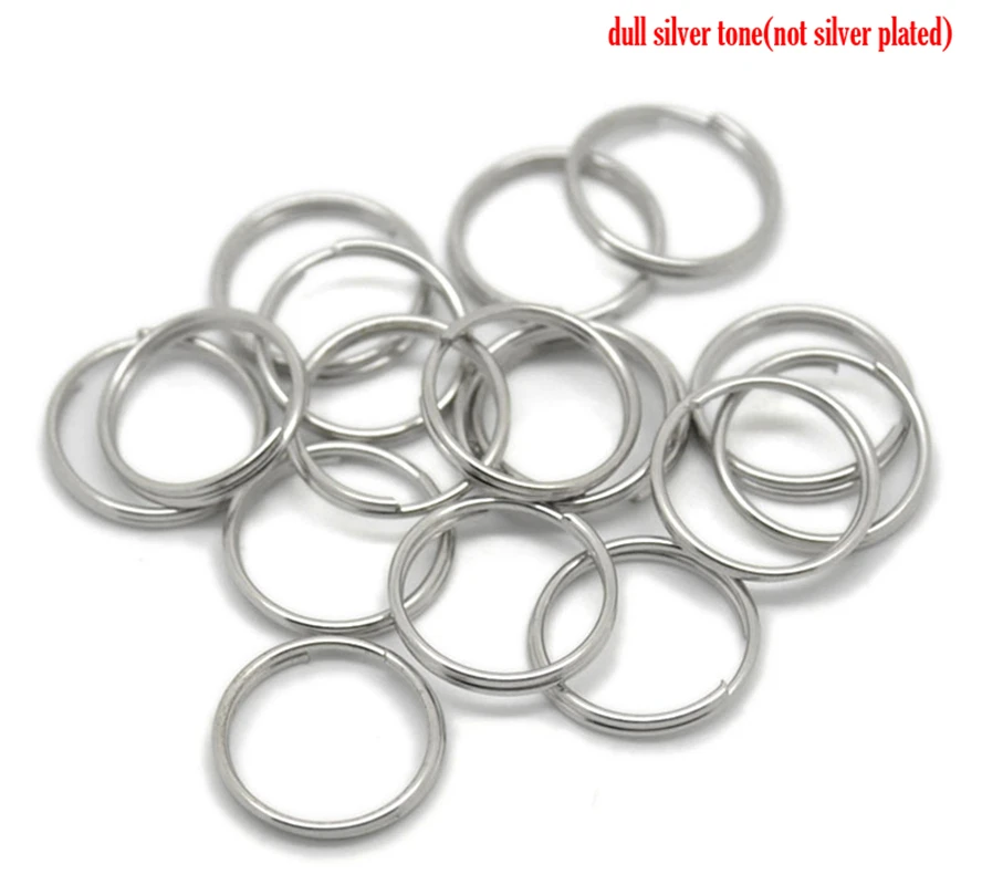 DoreenBeads 200PCs 실버 컬러 스플릿 링 결과 16mm (5/8 ") 직경. (B20755), 이 우