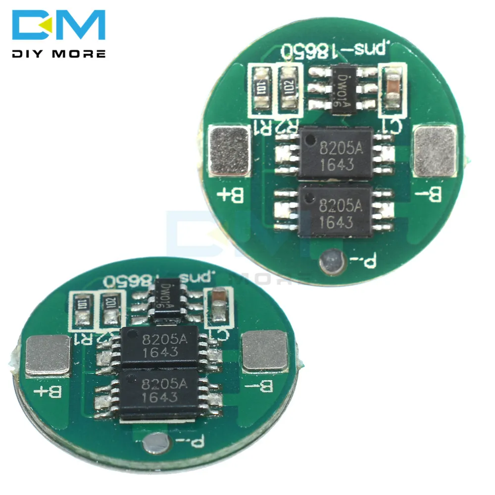 5PCS Dual MOS Battery Protection 18650 Lithium Li-ion Battery High Voltage Detection Circuit Module Board Overcurrent Detection