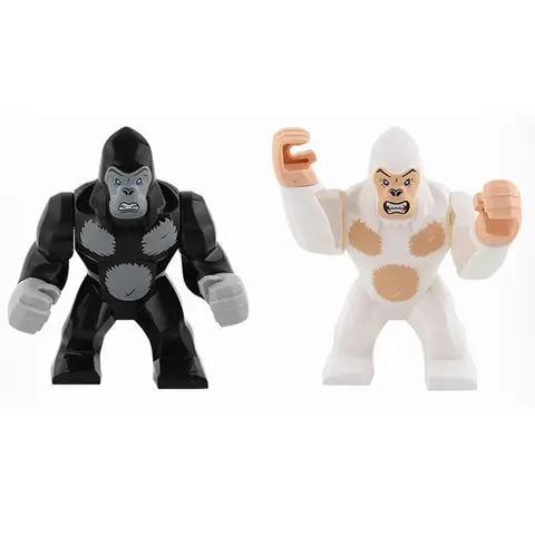 Locking Animals Blocks Series Gorilla Figures Building Blocks Toys For Children Assemble Toys Educational Kids Gifts