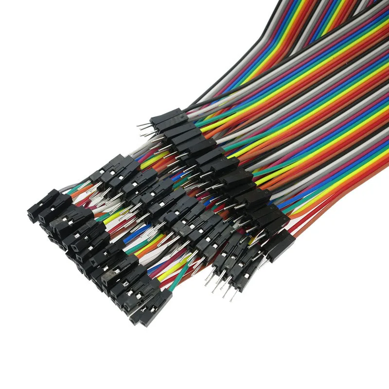 10 سنتيمتر 20 سنتيمتر 30 سنتيمتر 40PIN قوس قزح كابل دوبونت خط الذكور الإناث رئيس اللجام الطائر سلك ربط اللوح لاردوينو PCB لتقوم بها بنفسك عدة