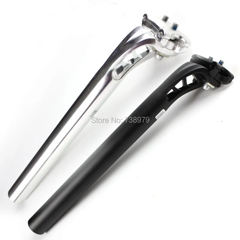 27.2 30.9 forged classic glossy silver/black single speed Road Track Bike seat post 3 hole fixed gear seat tube offset seatpost