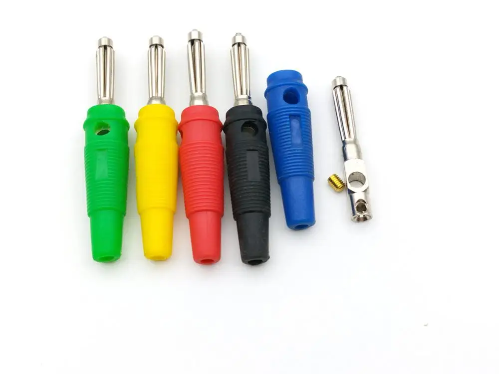 Imagem -04 - Banana Plug Conector Masculino para Alto-falante Adaptador de Áudio de Alta Qualidade 100 Peças mm