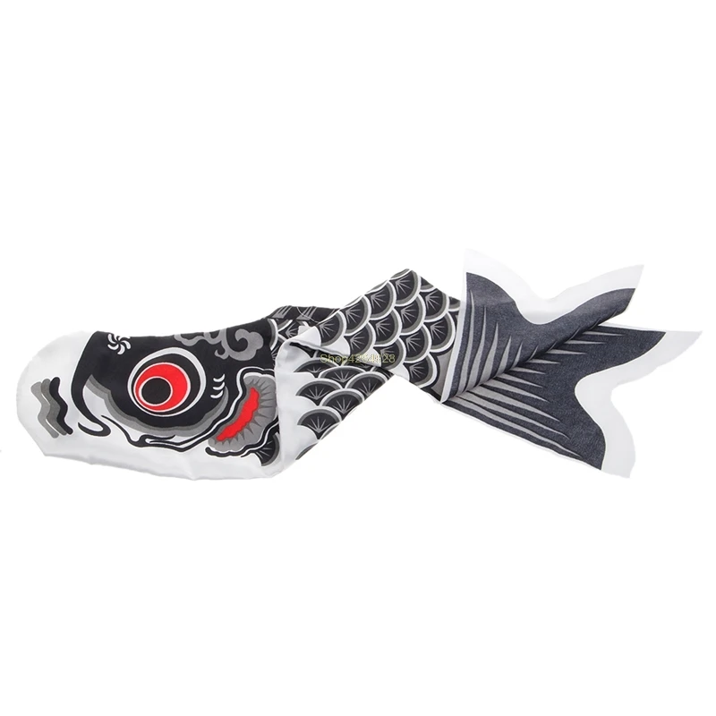 55cm / 40cm Koi Nobori Karpfen Wind Socken Koinobori Bunte Fisch Flagge Hängen Wand Dekor A2UB