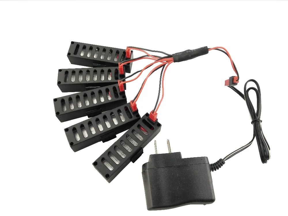 RC zubehör 5 stücke batterie + 1 Für 5 transfer linie Umwandlung kabel + 1 stücke ladegerät für JY018 GW018 f8 quadcopter Hubschrauber