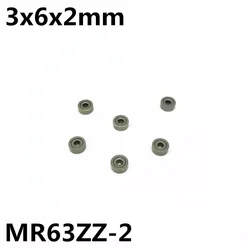 10Pcs MR63ZZ-2 3x6x2 mm Deep groove ball bearing Miniature bearing High qualit MR63Z