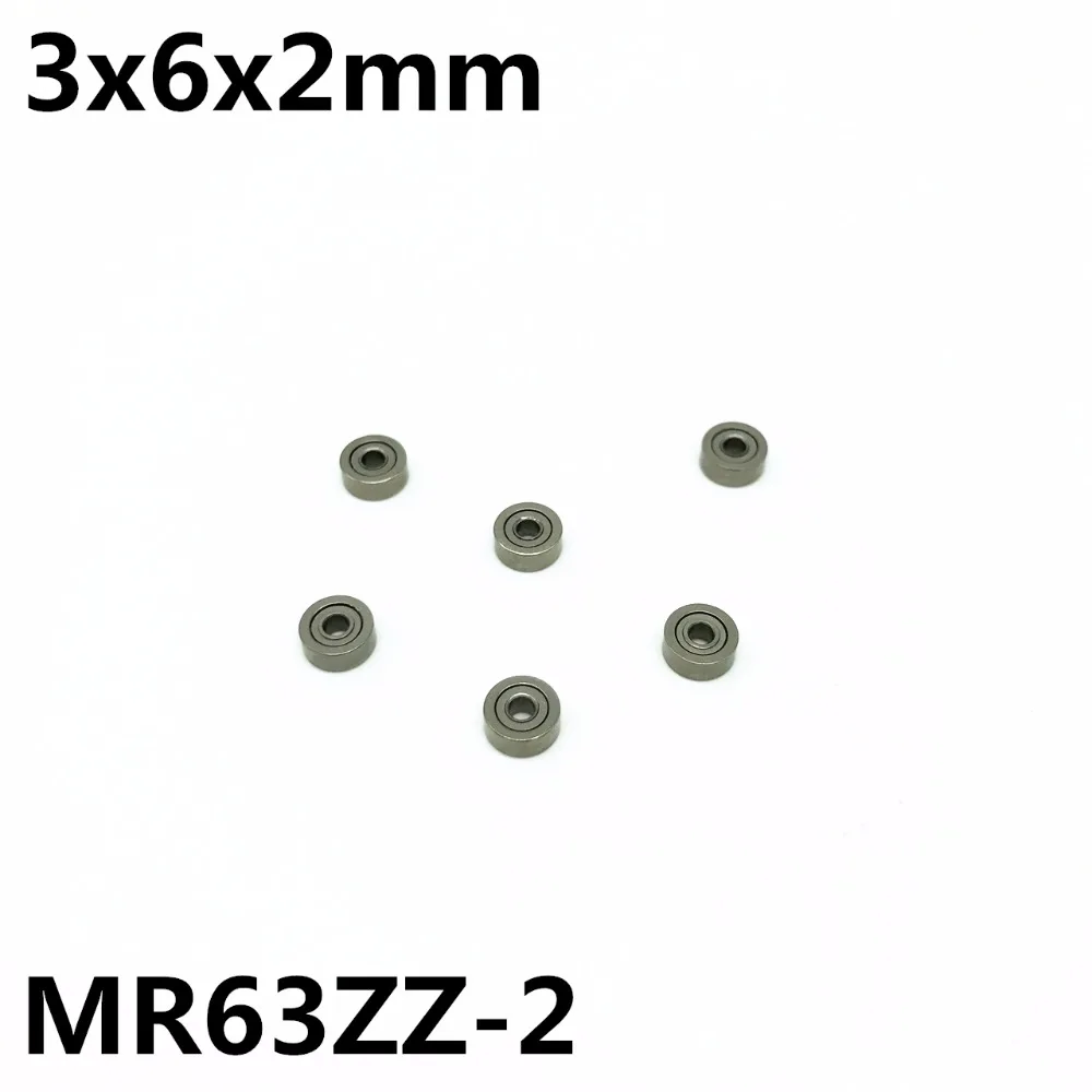 10 sztuk MR63ZZ-2 3x6x2 mm łożysko kulkowe zwykłe łożysko miniaturowe wysokiej jakości MR63Z