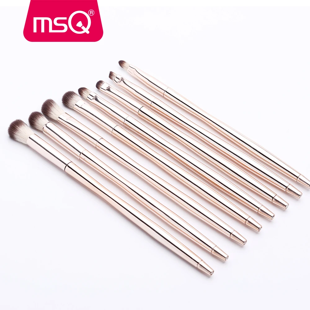 MSQ 8PCS Eye shadow Makeup Brushes Set Blending Eyebrow Concealer Make up Brushes Kits With a Diamond Eyes Cosmetic Tools