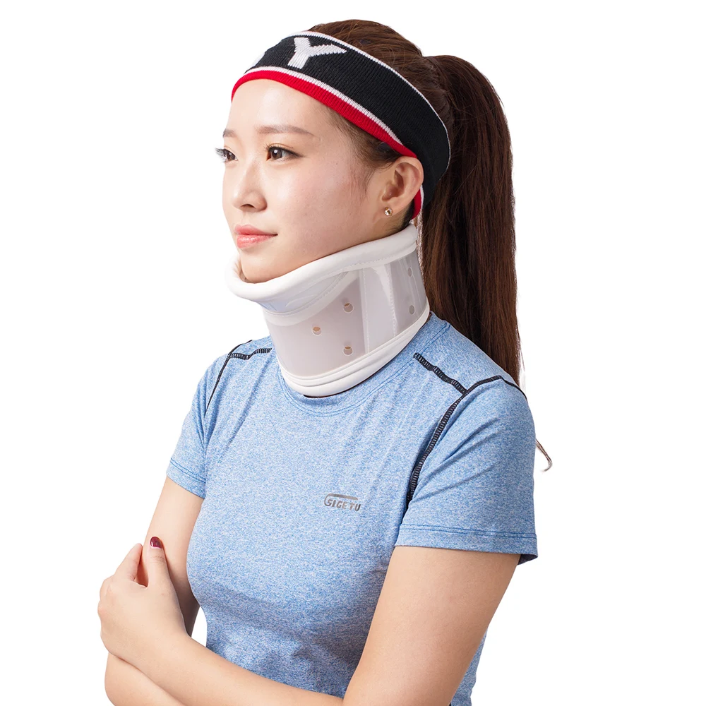 Adjustable Rigid Plastic Cervical Collar With Chin Support For Neck Problems Neck Injuries, Pain & Stiffness HKJD