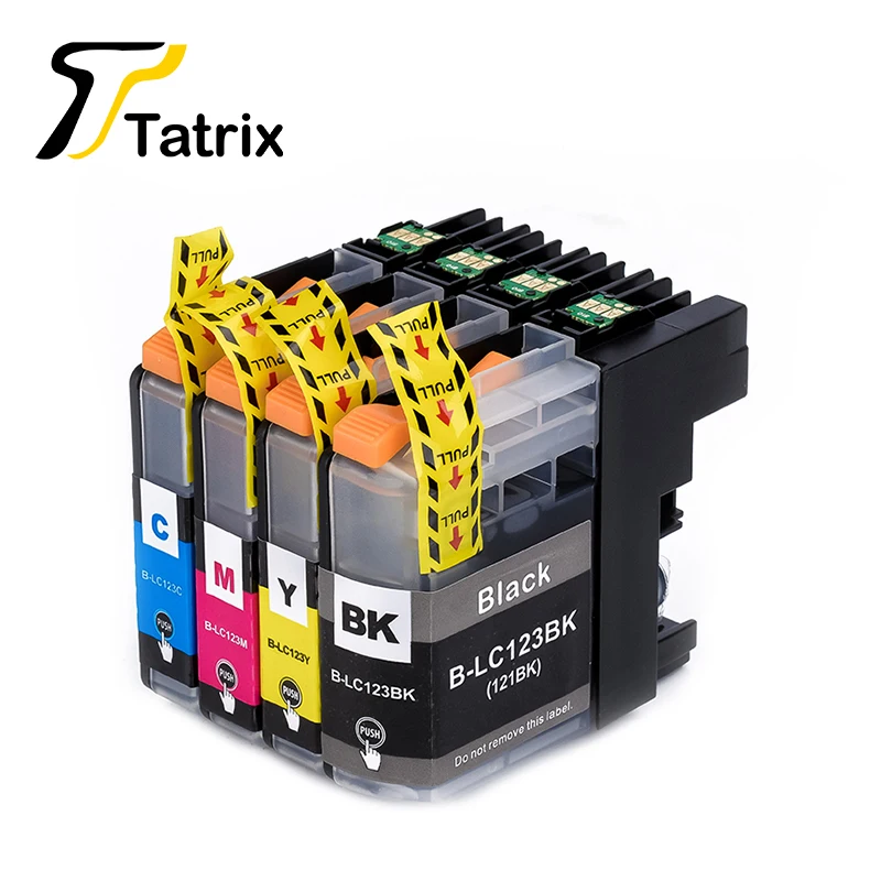 For Brother LC123 Ink Cartridge Compatible For MFC-J4510DW MFC-J4610DW Printer Ink Cartridge LC121 MFC-J4410DW MFC-J4710DW