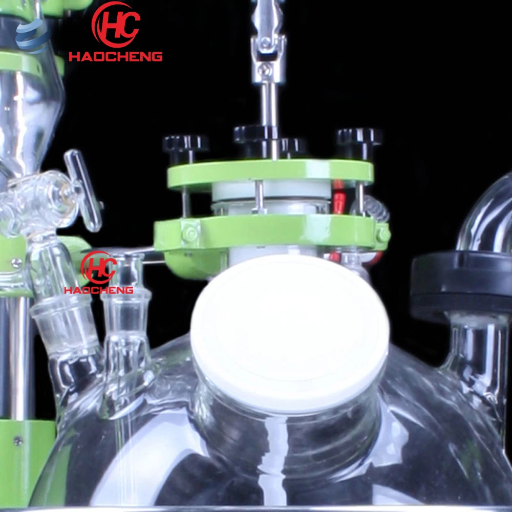 Reactor de vidrio de una sola capa, Control preciso de temperatura de laboratorio, 50L, Envío Gratis