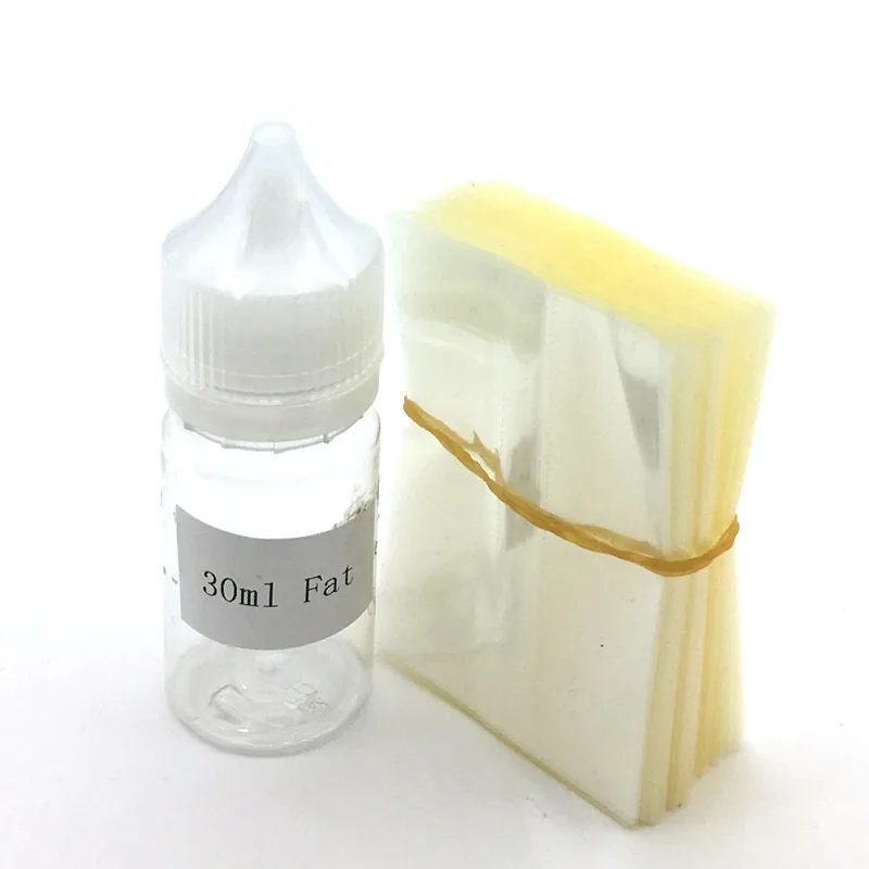 200pcs Clear PVC Heat Shrink Wrap Film for 15ml 30ml 50ml 60ml 100ml 120ml Bottle Shrink Film Shrink Seal