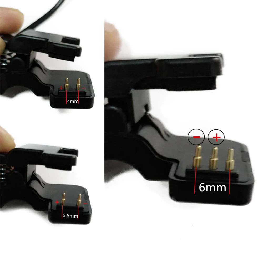 High Quality  for Smart Watch Universal USB Charging Cable Charger Clip 2/3 Pins Space between 4/5.5/6 mm