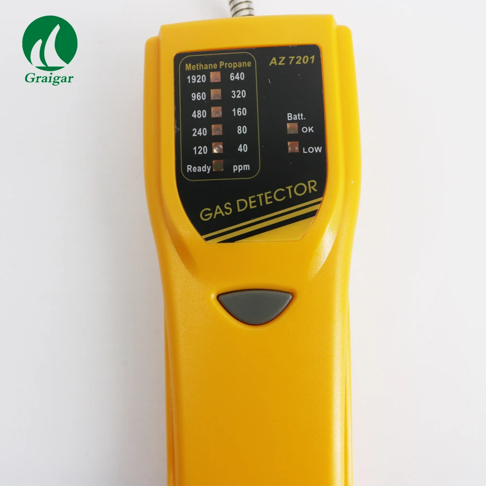 Di alta Qualità Rilevatore di Gas Combustibile Rilevatore di Perdite di Gas AZ7201 Metano Gamma 120 ~ 1920ppm