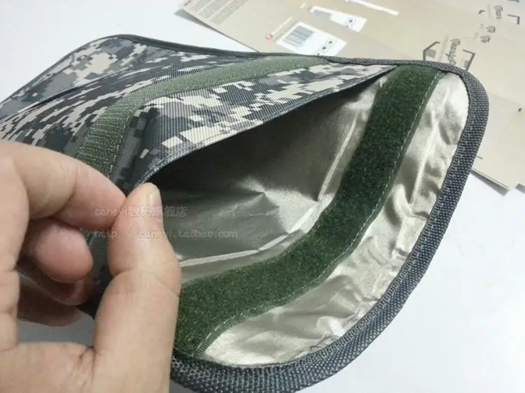 10pcs New Ymitn Signal Blocker Military camouflage Pouch RFID Tracking  Bugging Privacy Protector radiation bag For Apple tablet