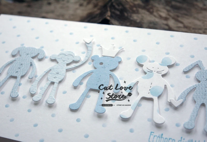 قوالب قطع معدنية على شكل حيوانات ، الإستنسل DIY ، سكرابوكينغ ، بطاقة ورقية مزخرفة ، قوالب حرفية ، قطع نقش ، جديد 2019