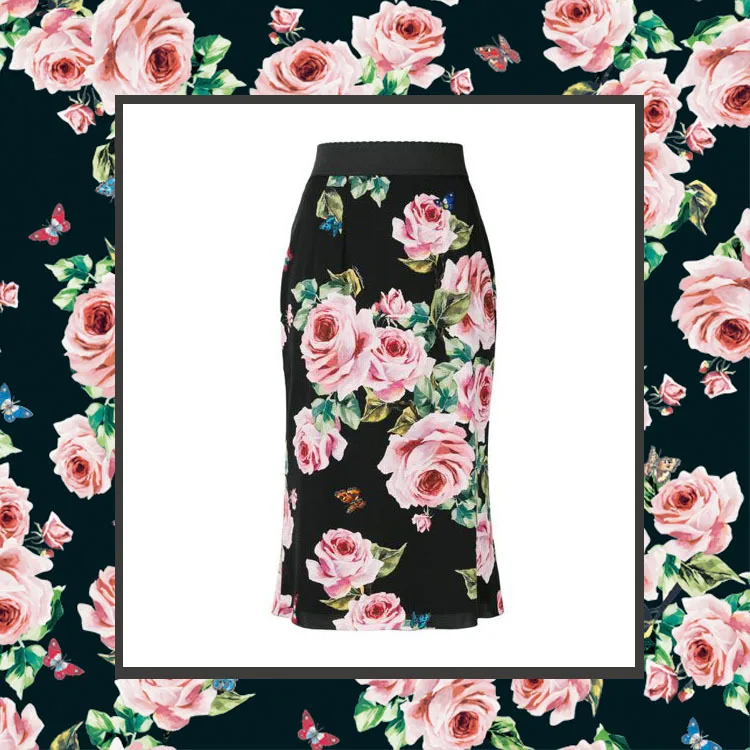 D brand rose flower printing fabric 100% polyester comfortable design sewing fabric for dress