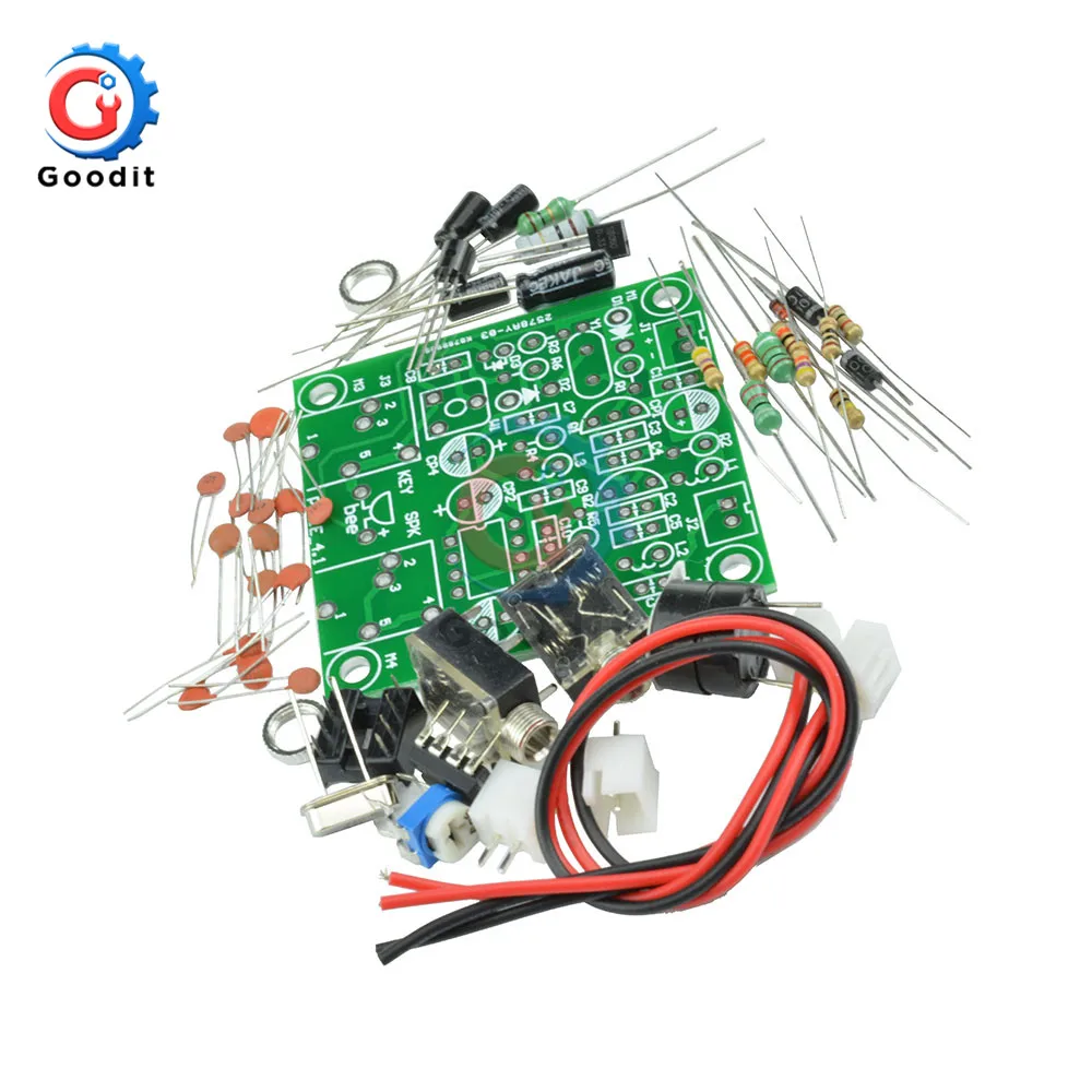 12V Power HAM RADIO 40M CW Shortwave QRP Pixie Transmitter Receiver Module 7.023MHz-7.026MHz For DIY Kit