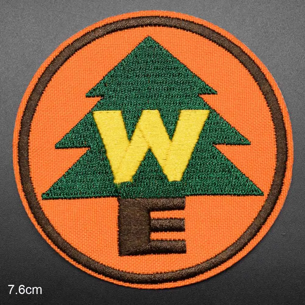 Tree Outdoor Iron On Embroidered Clothes Wildness Explorer Patches For Clothing Stickers Garment Wholesale