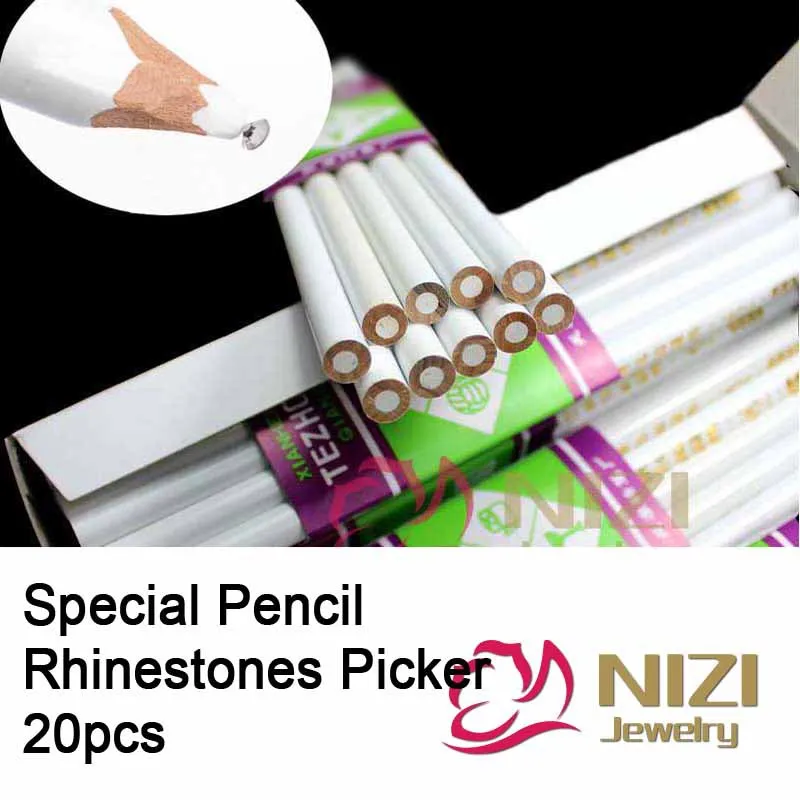 

Rhinestone Picker Dotting Pencil For Picking Up Stones And Nail Things 20pcs Nail Art Decoration Tools Stones Beads Pickup Pens