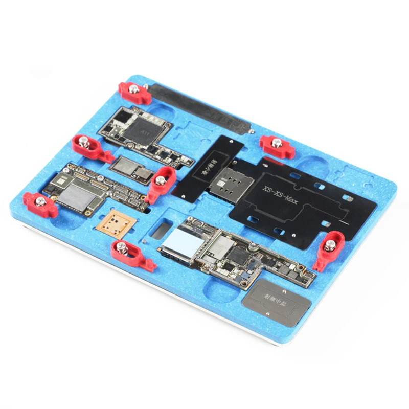 Resistenza Alle alte Temperature PCB Holder Apparecchio di Stazione di Lavoro per iPhone X XS XS MAX Scheda Madre Piantagione di Latta Con BGA Stencil