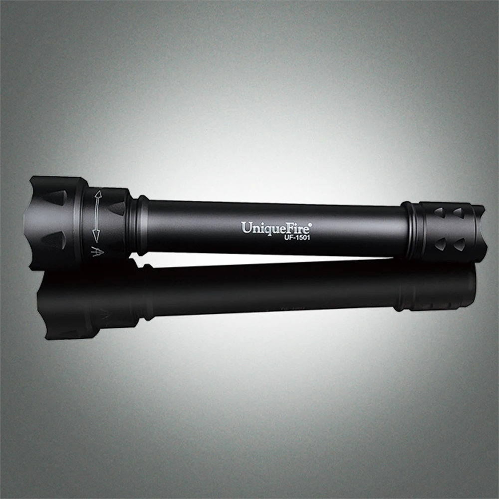 

Original Brand Flashlight UF-1501 XM-L2 White Light Led 38mm Convex Lens Zoomable Torch Portable