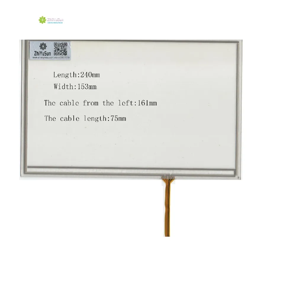 

ZhiYuSun 240mm*153mm 10.4inch 4lines NEW touch screen panel TOUCH glass sensor 240*153 for DVD car touch screen