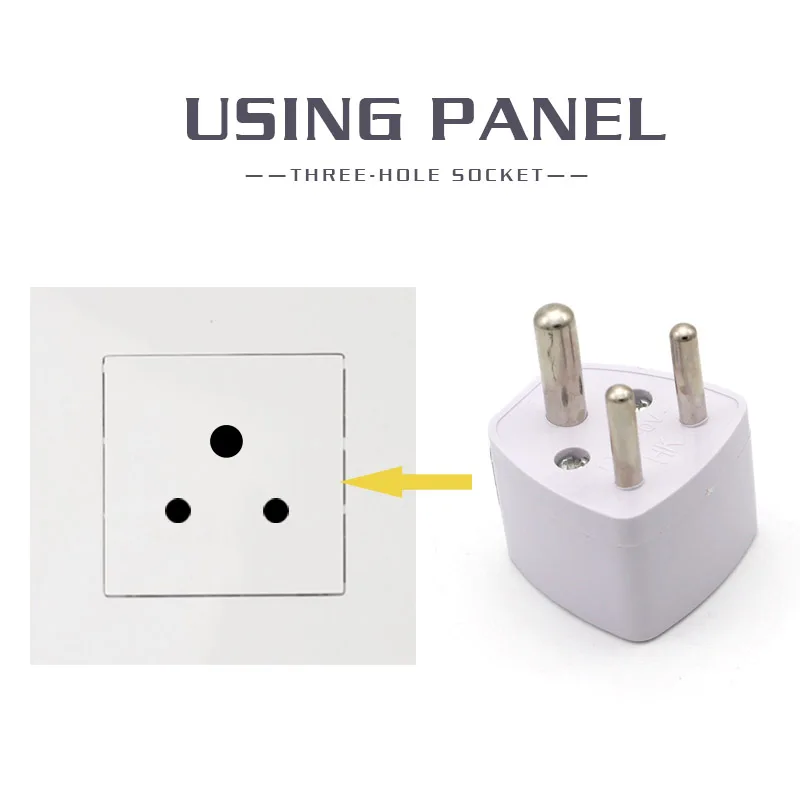 1PC 3ขา Universal UK/US/EU/AU ขนาดเล็กปลั๊กแอฟริกาใต้อินเดีย Travel Converter อะแดปเตอร์ AC Power ปลั๊กอะแดปเตอร์ Outlet