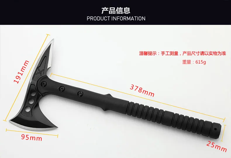 Imagem -05 - Tactical Tomahawk Army Axe Caça ao ar Livre Camping Sobrevivência Machete Machados Mão Ferramenta de Fogo Hatchet Machado de Gelo cs