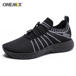 ONEMIX Men Running Shoes Breathable Light Weight Wearable Sport Shoes Comfort Sneakers Outdoor Travel Walking Jogging Footwear