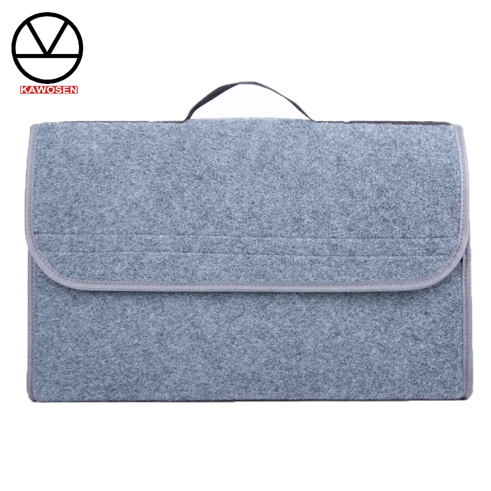 KAWOSEN Foldable Multipurpose Car Felt Cloth Folding Storage Box Organizer Case Auto Multi-use Tools Car organizer Bags CTOB03