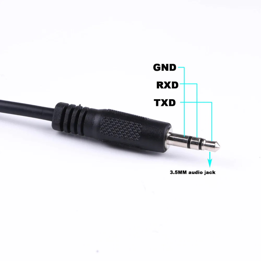 USB a Seriale TTL Convertitore Dell'adattatore del Cavo FTDI Chip di 3.3V 3V3 TTL UART 6ft a 3.5mm Audio Martinetti spina Stereo Cavo TTL-232R-3.3v-AJ