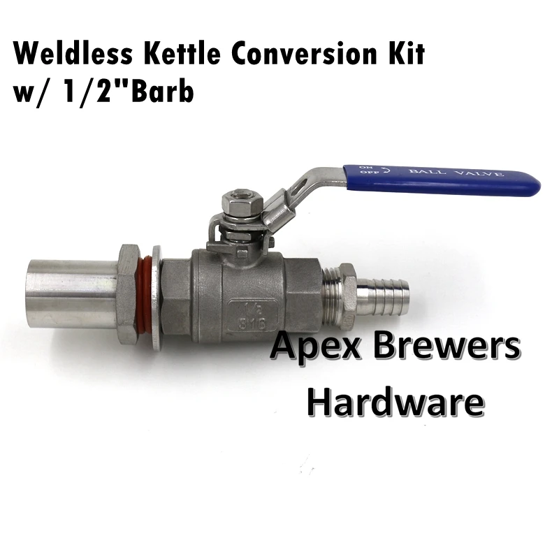 Weldless Kettle Conversion Kit w/ 1/2