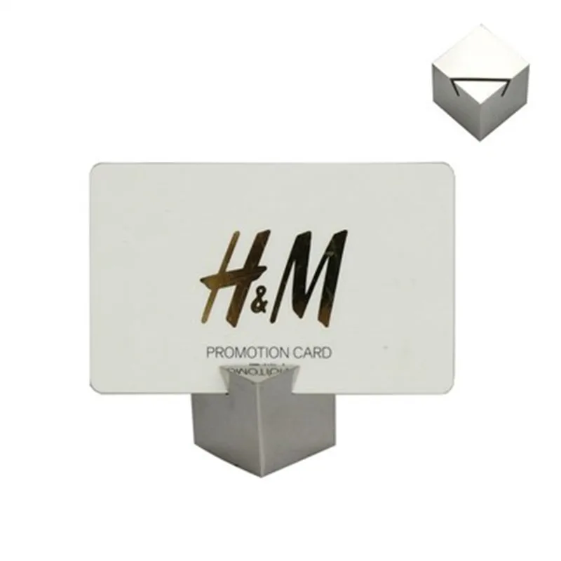 Stainless steel solid table number hotel seat card table card menu card insert menu folder buffet menu card